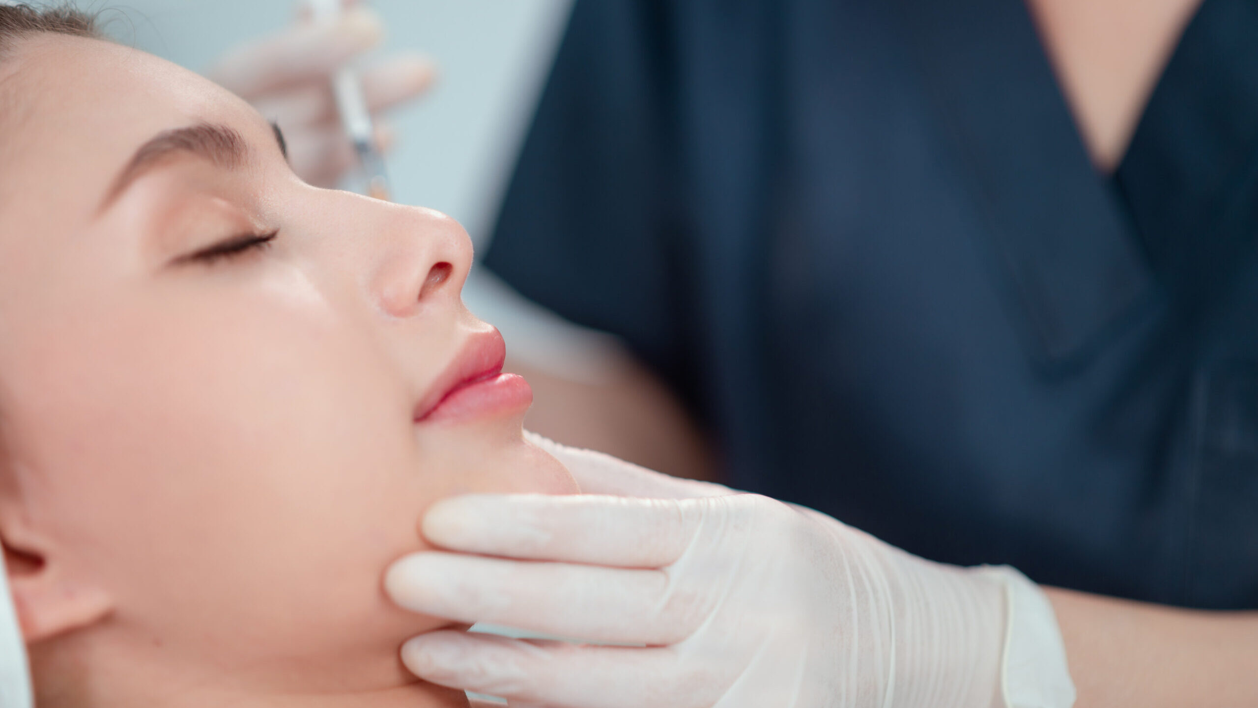 Hyaluronic acid dermal filler injection in Leeds