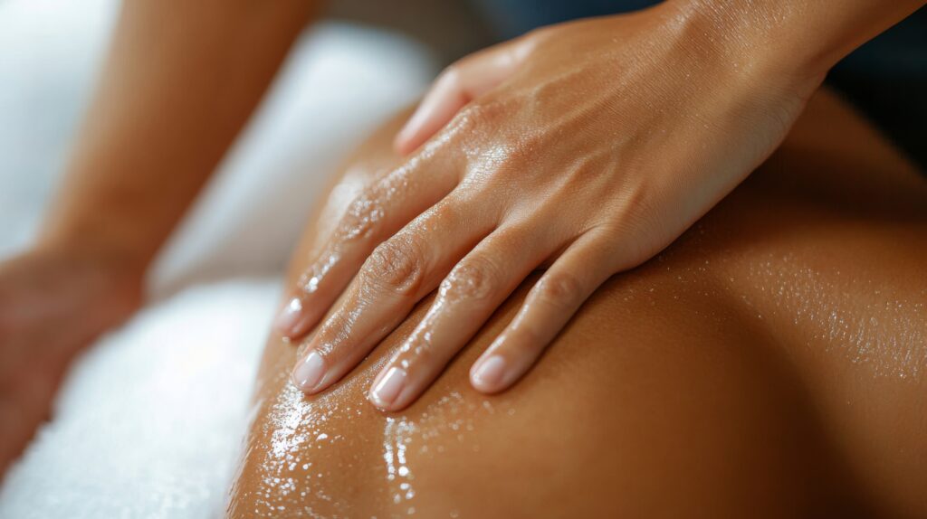 Smooth, hydrated abdomen after body contouring treatment