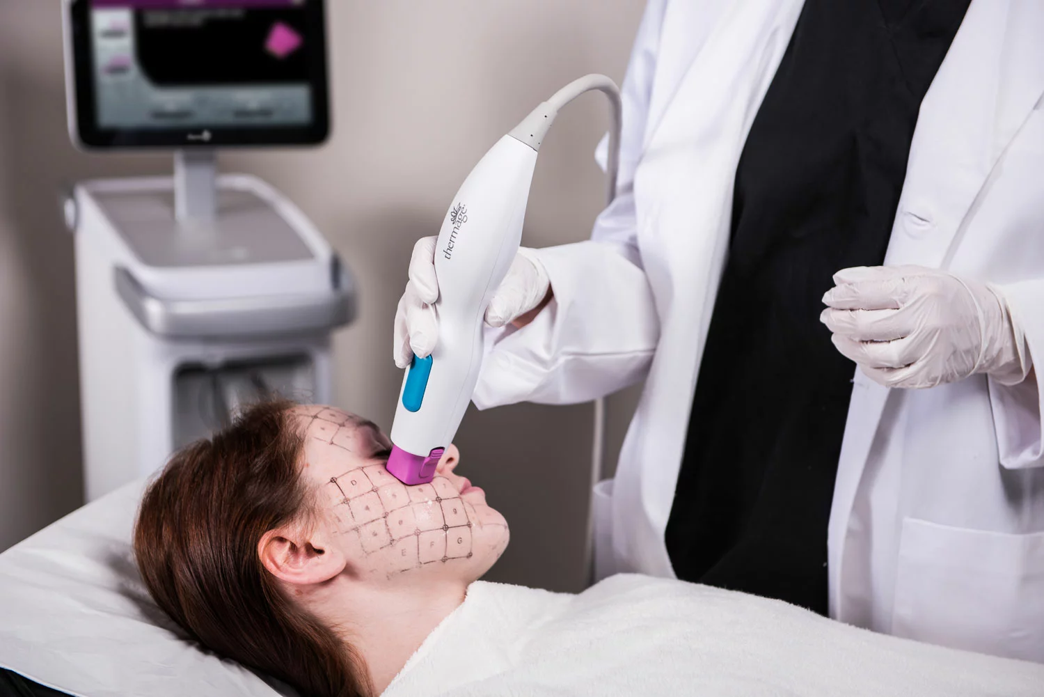 Thermage FLX radiofrequency treatment on the face at Park Square Clinic Leeds